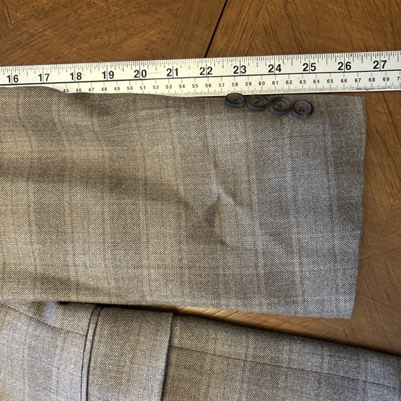 BROOKS BROTHERS 346 Regent Fit 46L Sport Coat Blazer Suit Jacket Beige Plaid Men - Picture 10 of 16